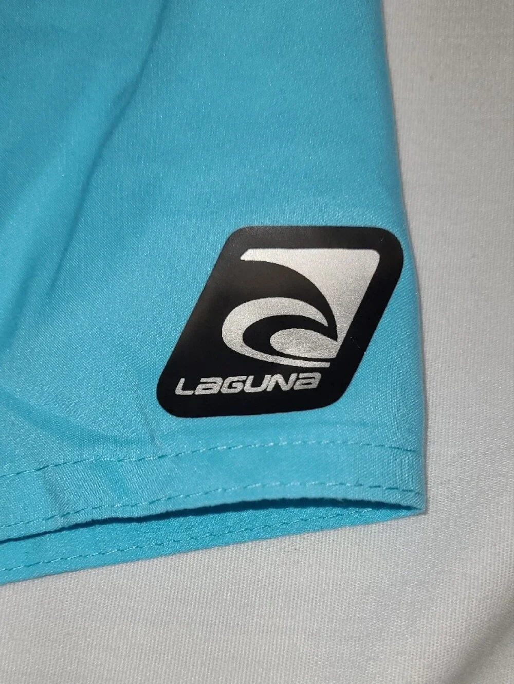 NWT Laguna Men's Aquamarine Swim Trunks Board Shorts w/Drawstring elastic waist